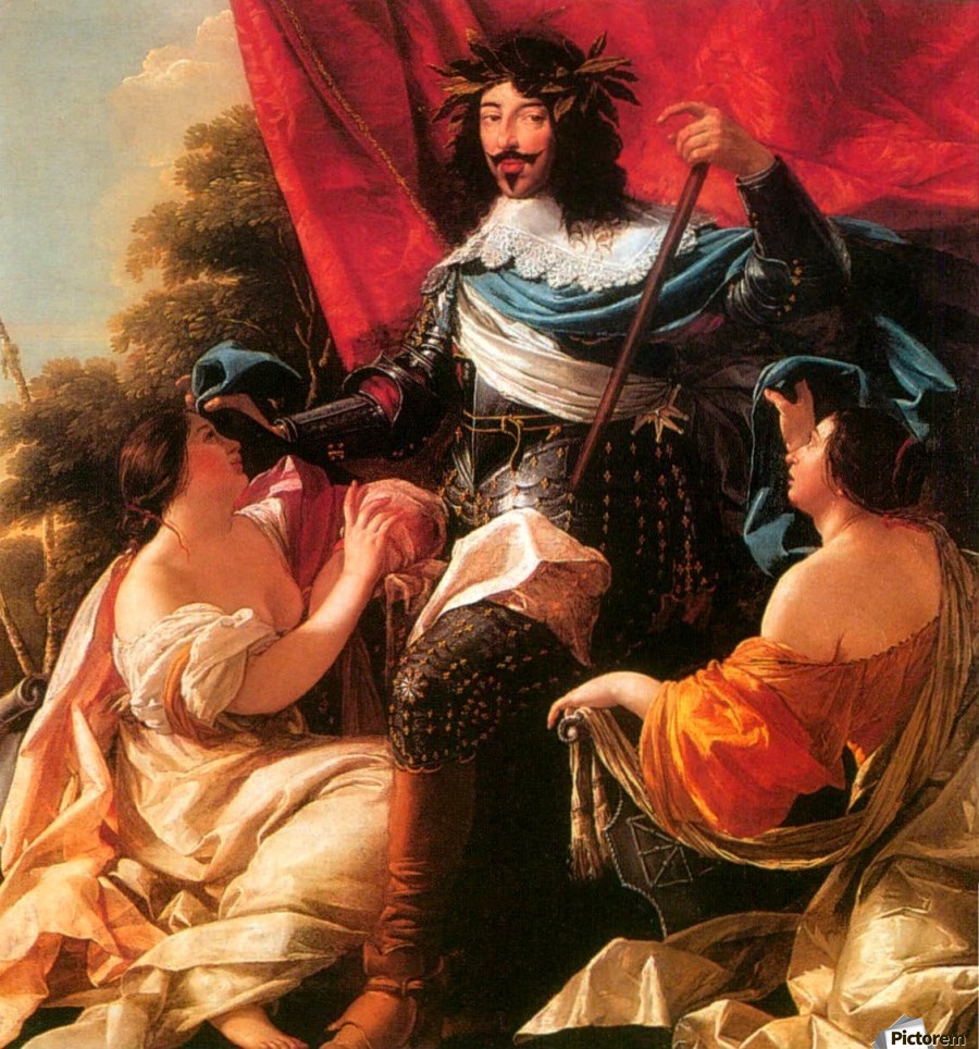 Portrait of Louis XIII by Simon Vouet Wall Art